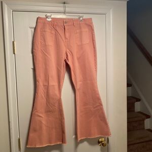 Brand New Cato Coral Pink, Super Hi-Rise Flare Jeans…